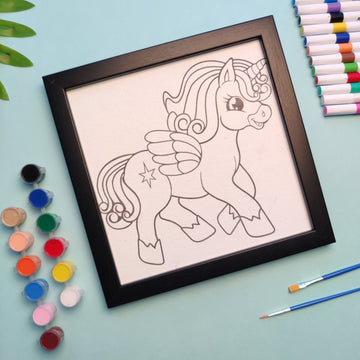 Unicorn Pre-Drawn DIY Canvas