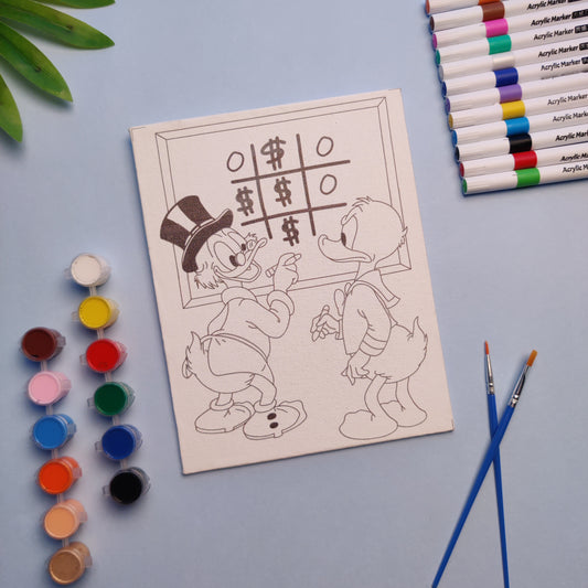 Ducktales Pre-Drawn DIY Canvas